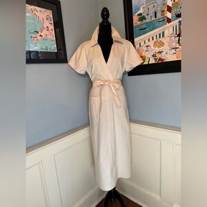 NWT Anthropologie Maeve Colette Wrap Short Sleeve Midi Dress Sz XL